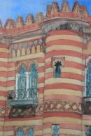 Thomas Plunkett RWS, Gatehouse Seville, Watercolour and Gouache.